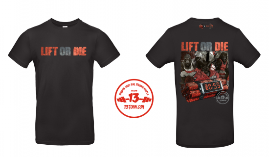 T-shirt LIFT OR DIE GORILLA TEAM