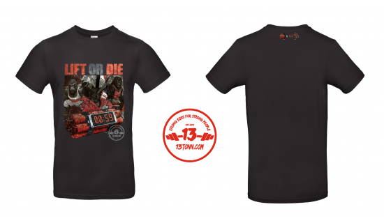 T-shirt LIFT OR DIE GORILLA TEAM