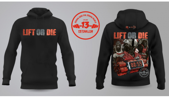 Hoodies LIFT OR DIE GORILLA TEAM