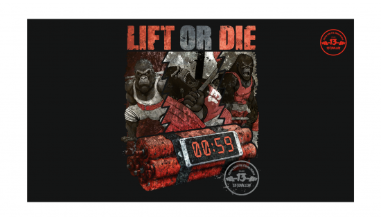 Banner LIFT OR DIE GORILLA TEAM