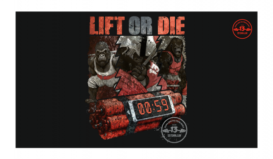 Banner LIFT OR DIE GORILLA TEAM